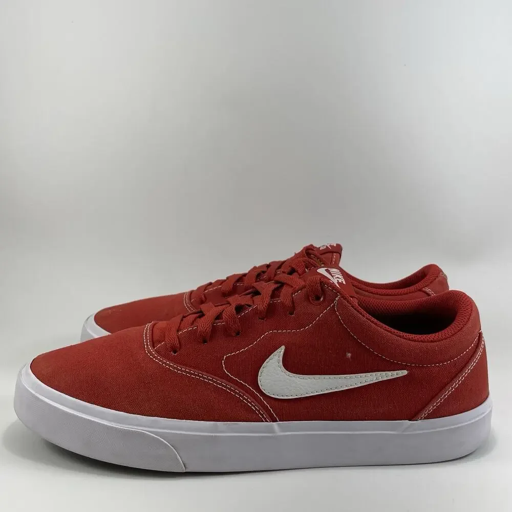 Nike Charge Canvas SB Mens Size 11 Mystic Red Causal Shoes CD6279-601 Lace Up